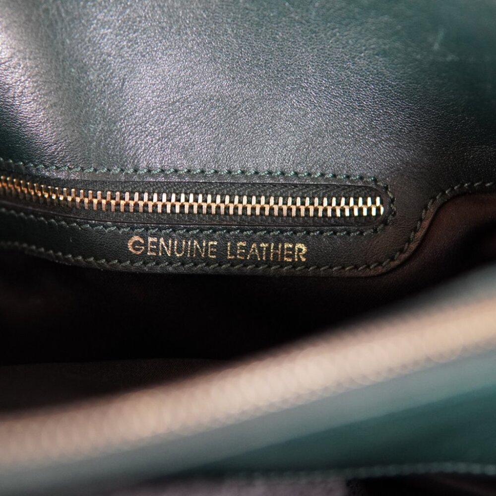 Tod’s Green Soft Leather 2-Way Shoulder Bag Handbag with Strap - Picture 8 of 15